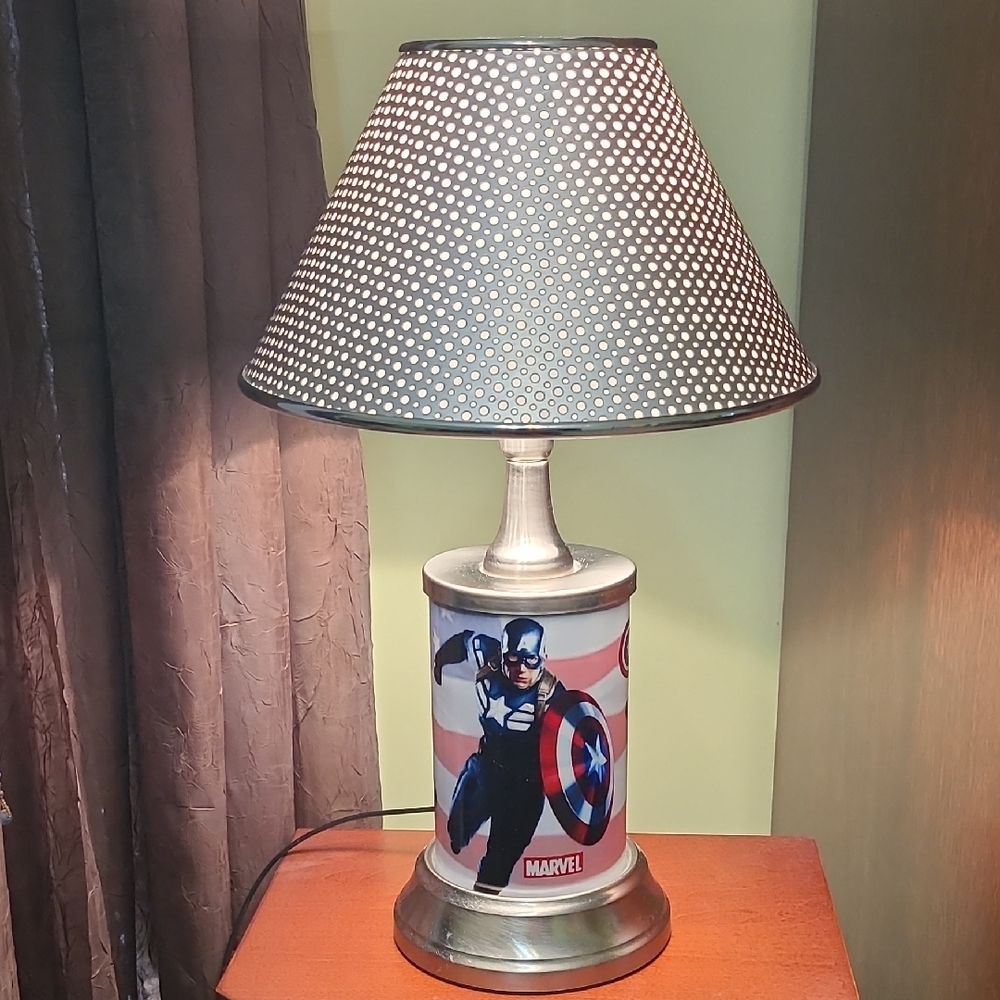 Marvel Silver and Red Accent Decor Piece